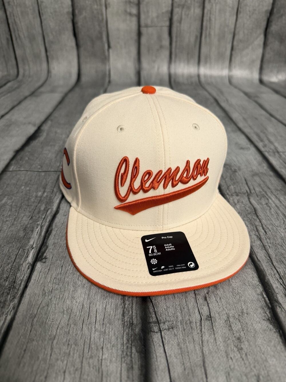Clemson Tigers Nike 2026 Primetime Natural True Fitted Hat 7 5/8